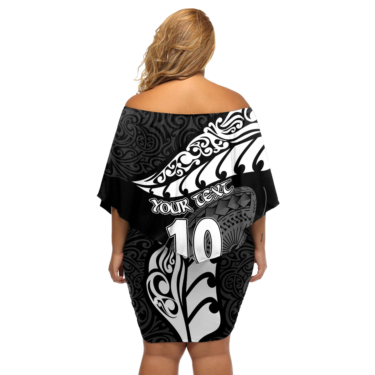 custom-new-zealand-rugby-off-shoulder-short-dress-maori-warrior-rugby-silver-fern-tribal-pattern