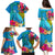 Polynesian Family Matching Puletasi Dress and Hawaiian Shirt The Turtle Jung Flower with Maori Pattern Ethnic Style LT03 - Polynesian Pride