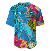 custom-polynesian-baseball-jersey-the-turtle-jung-flower-with-maori-pattern-ethnic-style