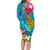 custom-polynesian-family-matching-long-sleeve-bodycon-dress-and-hawaiian-shirt-the-turtle-jung-flower-with-maori-pattern-ethnic-style