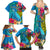 custom-polynesian-family-matching-summer-maxi-dress-and-hawaiian-shirt-the-turtle-jung-flower-with-maori-pattern-ethnic-style