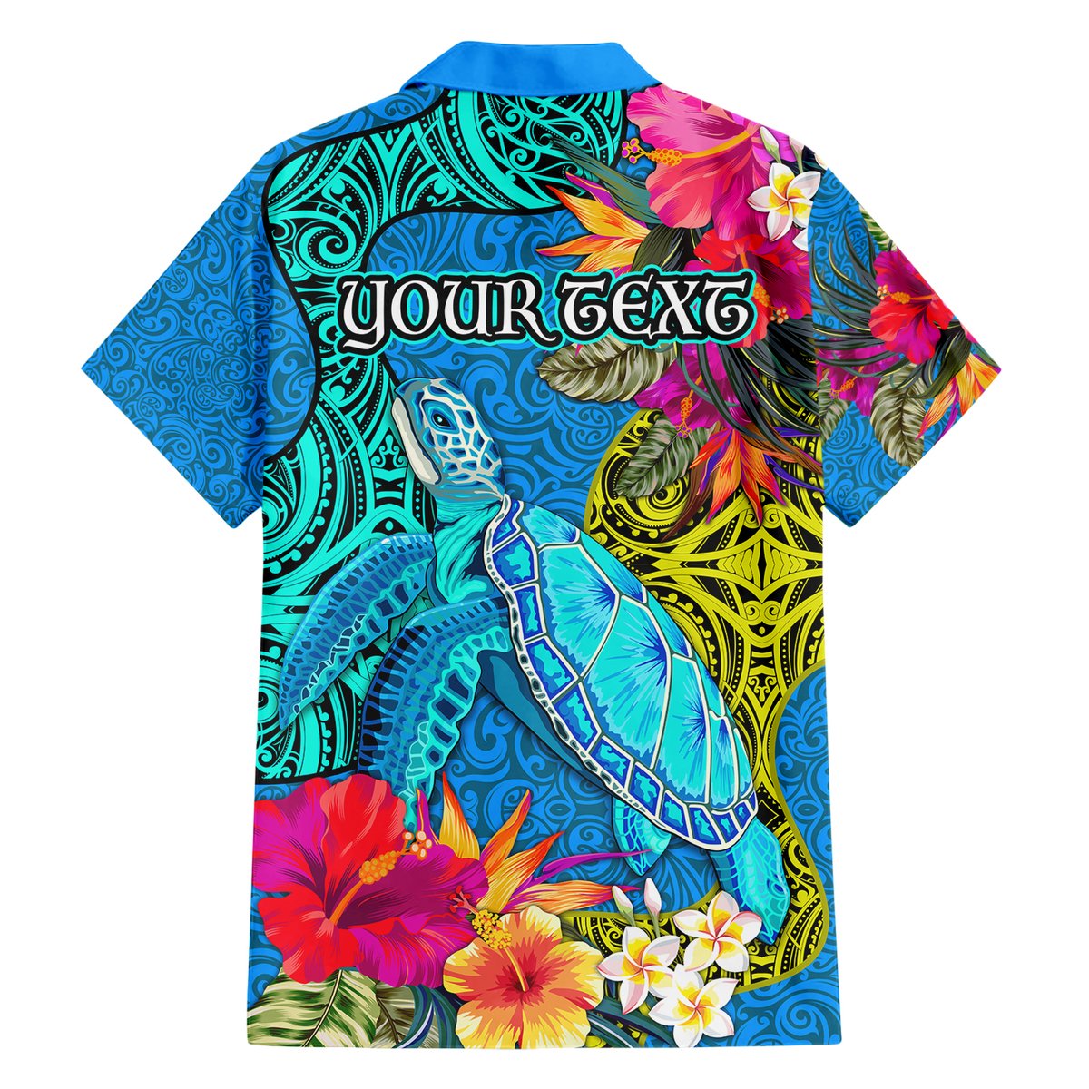 Custom Polynesian Hawaiian Shirt The Turtle Jung Flower with Maori Pattern Ethnic Style LT03 - Polynesian Pride