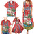 Hawaii Christmas Family Matching Summer Maxi Dress and Hawaiian Shirt The Santa Surfing Hawaii Xmas Style LT03 - Polynesian Pride