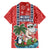 Hawaii Christmas Family Matching Summer Maxi Dress and Hawaiian Shirt The Santa Surfing Hawaii Xmas Style LT03 - Polynesian Pride