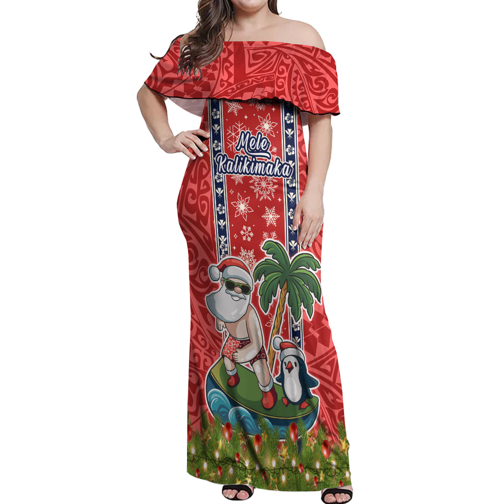 hawaii-christmas-off-shoulder-maxi-dress-the-santa-surfing-hawaii-xmas-style