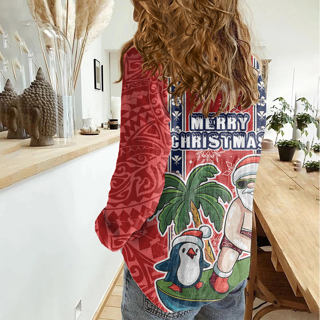 hawaii-christmas-women-casual-shirt-the-santa-surfing-hawaii-xmas-style