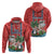 Custom Hawaii Christmas Hoodie The Santa Surfing Hawaii Xmas Style LT03 - Polynesian Pride