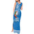 Hawaii Mele Kalikimaka Tank Maxi Dress Santa Riding The DolPhin Mix Kakau Pattern Blue Style LT03 - Polynesian Pride