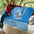 Custom Hawaii Mele Kalikimaka Quilt Santa Riding The DolPhin Mix Kakau Pattern Blue Style LT03 - Polynesian Pride