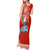 Hawaii Mele Kalikimaka Tank Maxi Dress Santa Riding The DolPhin Mix Kakau Pattern Red Style LT03 - Polynesian Pride