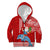 Custom Hawaii Mele Kalikimaka Kid Hoodie Santa Riding The DolPhin Mix Kakau Pattern Red Style LT03 - Polynesian Pride