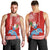 Custom Hawaii Mele Kalikimaka Men Tank Top Santa Riding The DolPhin Mix Kakau Pattern Red Style LT03 - Polynesian Pride