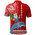 Custom Hawaii Mele Kalikimaka Polo Shirt Santa Riding The DolPhin Mix Kakau Pattern Red Style LT03 - Polynesian Pride