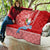 Custom Hawaii Mele Kalikimaka Quilt Santa Riding The DolPhin Mix Kakau Pattern Red Style LT03 - Polynesian Pride