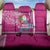 Hawaii Mele Kalikimaka Back Car Seat Cover Santa Riding The DolPhin Mix Kakau Pattern Pink Style LT03 One Size Pink - Polynesian Pride