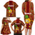 Hawaii Family Matching Long Sleeve Bodycon Dress and Hawaiian Shirt Aloha Funny Pineapple Mix Kakau Hawaiian Tribal LT03 - Polynesian Pride