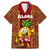 Hawaii Family Matching Mermaid Dress and Hawaiian Shirt Aloha Funny Pineapple Mix Kakau Hawaiian Tribal LT03 Dad's Shirt - Short Sleeve Red - Polynesian Pride