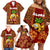 Hawaii Family Matching Off Shoulder Short Dress and Hawaiian Shirt Aloha Funny Pineapple Mix Kakau Hawaiian Tribal LT03 - Polynesian Pride