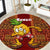 Hawaii Round Carpet Aloha Funny Pineapple Mix Kakau Hawaiian Tribal LT03 Red - Polynesian Pride