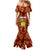 Custom Hawaii Mermaid Dress Aloha Funny Pineapple Mix Kakau Hawaiian Tribal LT03 - Polynesian Pride