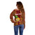 Custom Hawaii Off Shoulder Sweater Aloha Funny Pineapple Mix Kakau Hawaiian Tribal LT03 - Polynesian Pride