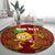 Custom Hawaii Round Carpet Aloha Funny Pineapple Mix Kakau Hawaiian Tribal LT03 - Polynesian Pride