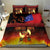 Samoan Siva Afi Bedding Set Tribal Performers of Samoan Fire Knife Dancing