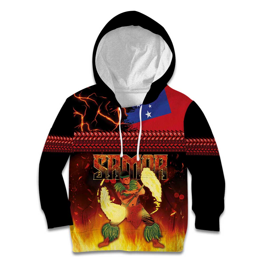 Samoan Siva Afi Kid Hoodie Tribal Performers of Samoan Fire Knife Dancing