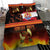 Tahitian Siva Afi Bedding Set Tribal Performers of Tahitian Fire Knife Dancing