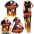 Tahitian Siva Afi Family Matching Tank Maxi Dress and Hawaiian Shirt Tribal Performers of Tahitian Fire Knife Dancing