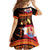 Tahitian Siva Afi Kid Short Sleeve Dress Tribal Performers of Tahitian Fire Knife Dancing