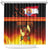 Tahitian Siva Afi Shower Curtain Tribal Performers of Tahitian Fire Knife Dancing