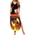 Tahitian Siva Afi Summer Maxi Dress Tribal Performers of Tahitian Fire Knife Dancing