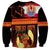 Tahitian Siva Afi Sweatshirt Tribal Performers of Tahitian Fire Knife Dancing