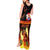 Tahitian Siva Afi Tank Maxi Dress Tribal Performers of Tahitian Fire Knife Dancing