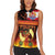 Tahitian Siva Afi Women Sleeveless Polo Shirt Tribal Performers of Tahitian Fire Knife Dancing