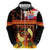 Tahitian Siva Afi Zip Hoodie Tribal Performers of Tahitian Fire Knife Dancing