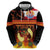 Tahitian Siva Afi Zip Hoodie Tribal Performers of Tahitian Fire Knife Dancing