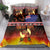 Aotearoa Siva Afi Bedding Set Tribal Performers of Aotearoa Fire Knife Dancing