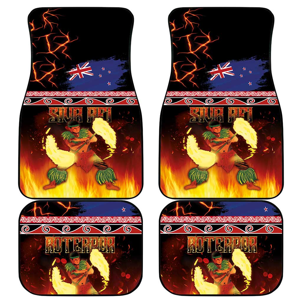 Aotearoa Siva Afi Car Mats Tribal Performers of Aotearoa Fire Knife Dancing LT03 - Polynesian Pride