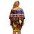 Aotearoa Siva Afi Family Matching Off Shoulder Short Dress and Hawaiian Shirt Tribal Performers of Aotearoa Fire Knife Dancing