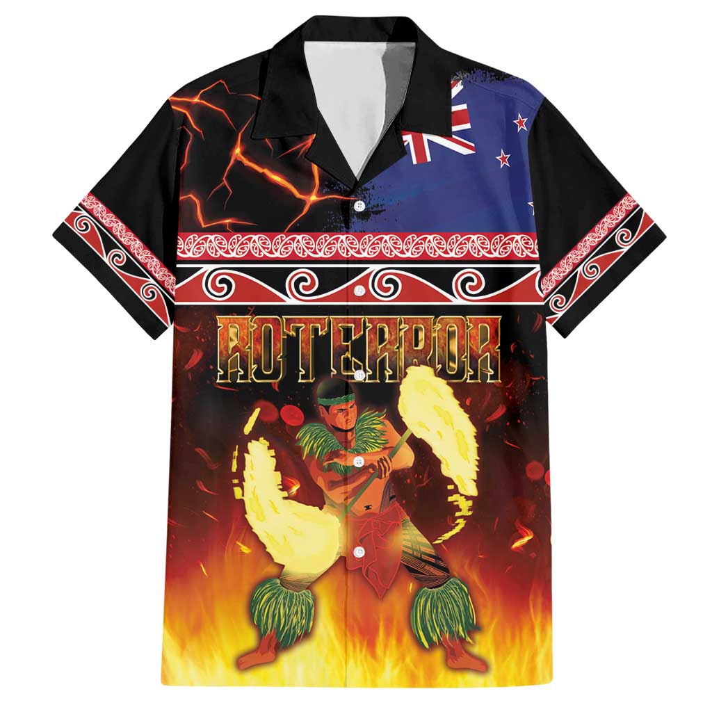 Aotearoa Siva Afi Hawaiian Shirt Tribal Performers of Aotearoa Fire Knife Dancing LT03 Black - Polynesian Pride