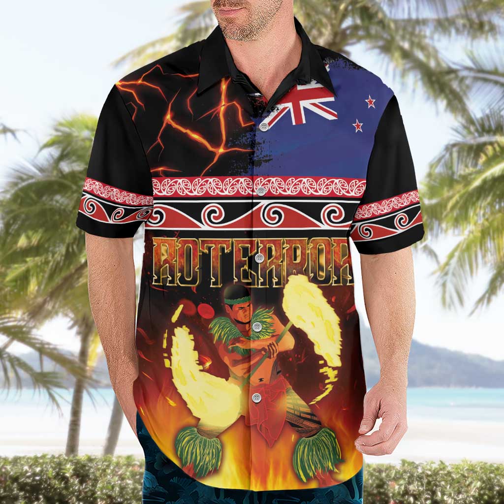 Aotearoa Siva Afi Hawaiian Shirt Tribal Performers of Aotearoa Fire Knife Dancing LT03 - Polynesian Pride