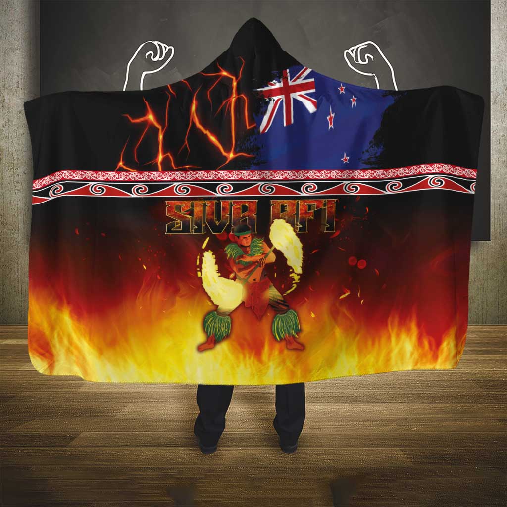Aotearoa Siva Afi Hooded Blanket Tribal Performers of Aotearoa Fire Knife Dancing LT03 - Polynesian Pride