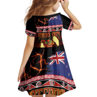 Aotearoa Siva Afi Kid Short Sleeve Dress Tribal Performers of Aotearoa Fire Knife Dancing