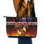 Aotearoa Siva Afi Leather Tote Bag Tribal Performers of Aotearoa Fire Knife Dancing