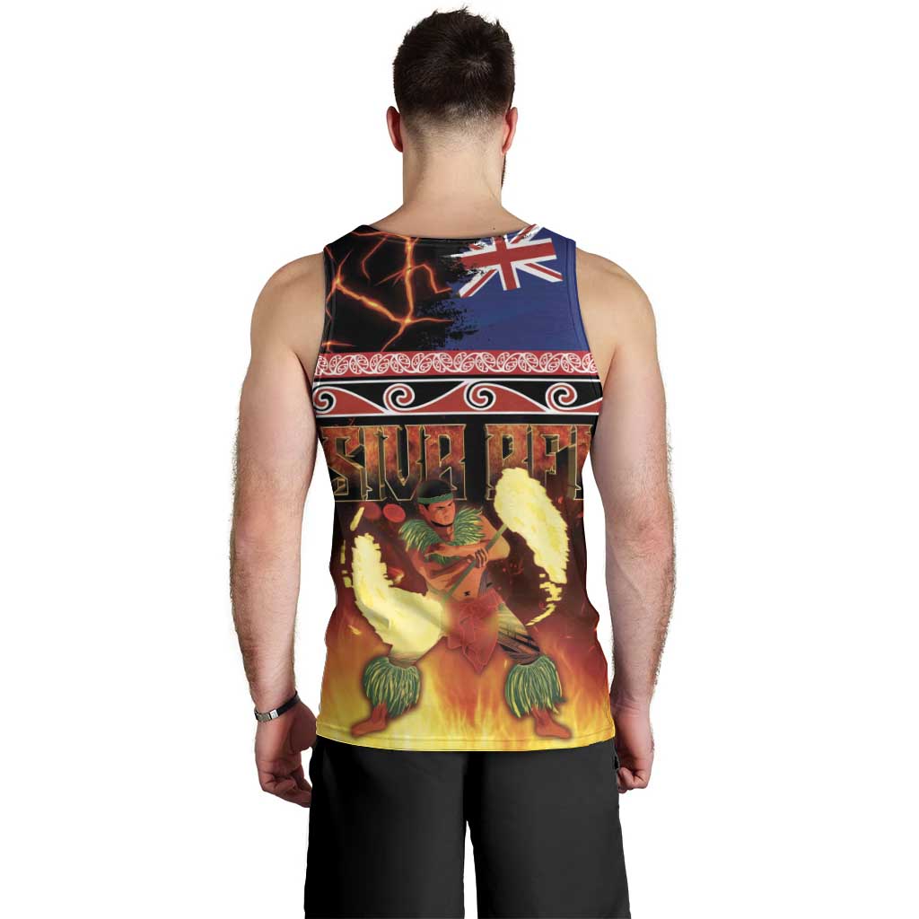 Aotearoa Siva Afi Men Tank Top Tribal Performers of Aotearoa Fire Knife Dancing LT03 - Polynesian Pride