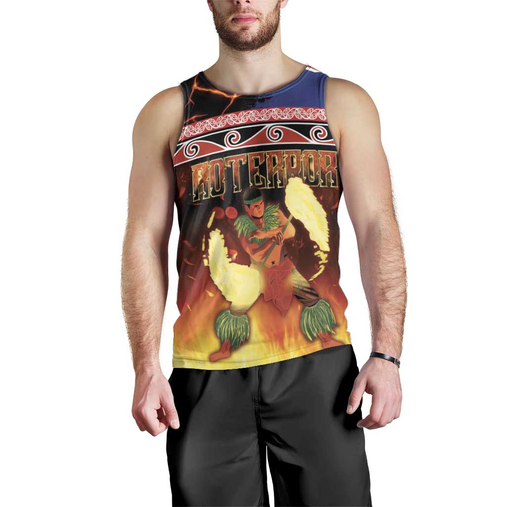 Aotearoa Siva Afi Men Tank Top Tribal Performers of Aotearoa Fire Knife Dancing LT03 - Polynesian Pride