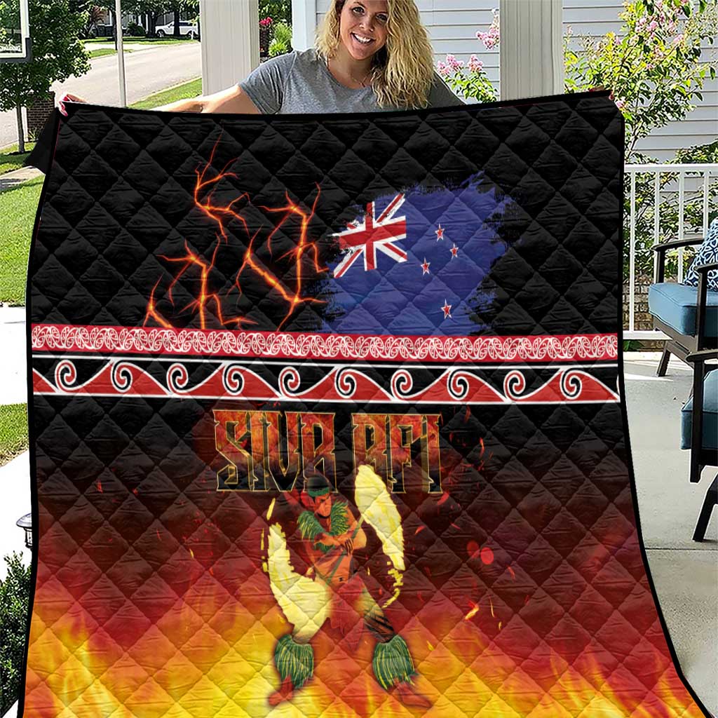 Aotearoa Siva Afi Quilt Tribal Performers of Aotearoa Fire Knife Dancing