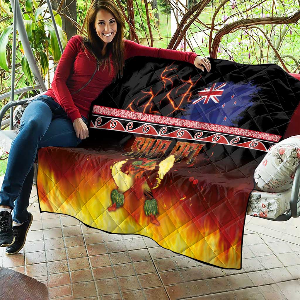 Aotearoa Siva Afi Quilt Tribal Performers of Aotearoa Fire Knife Dancing